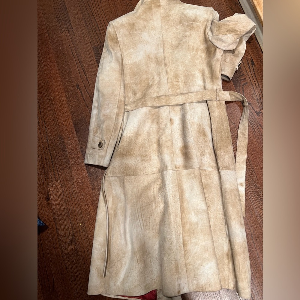 Vintage suede trench